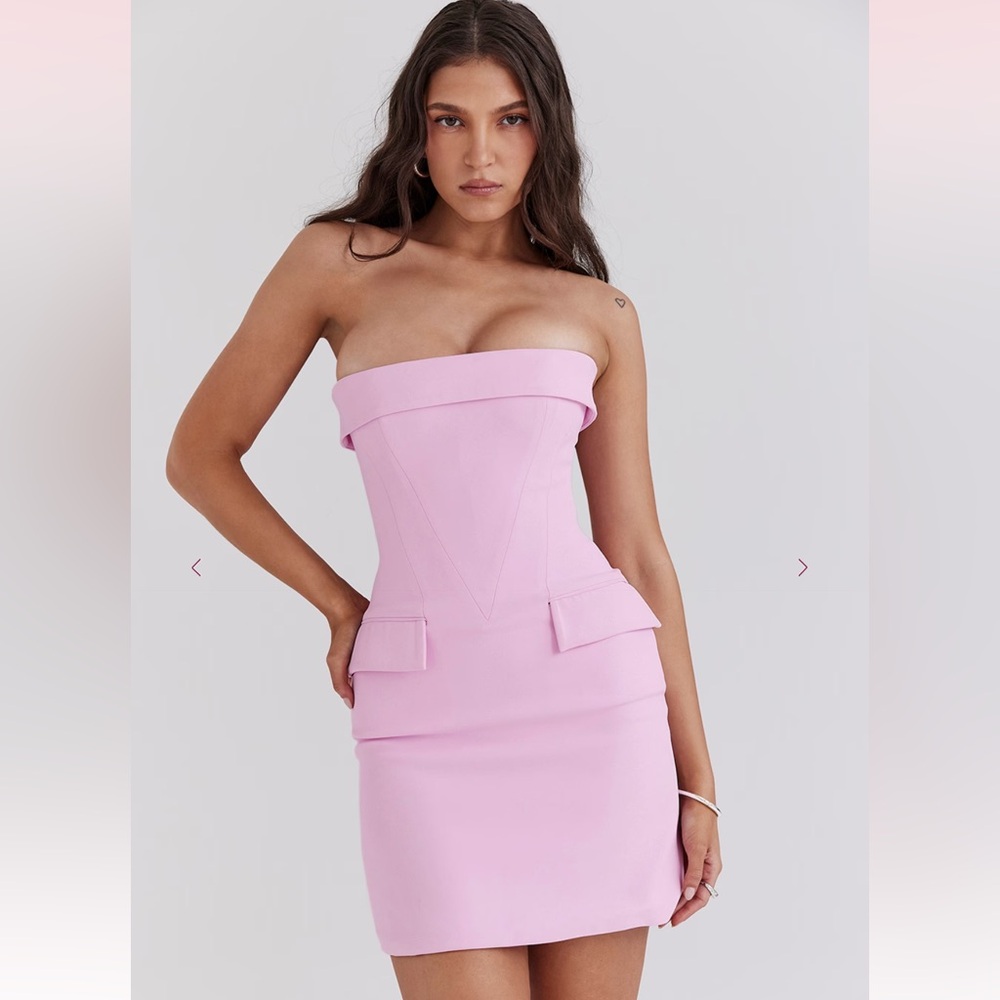 House of CB NAIA Cotton Candy Strapless Mini Dress